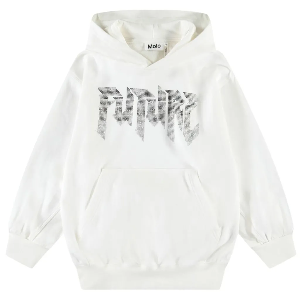 Maxx Hoodie White>Molo Clearance