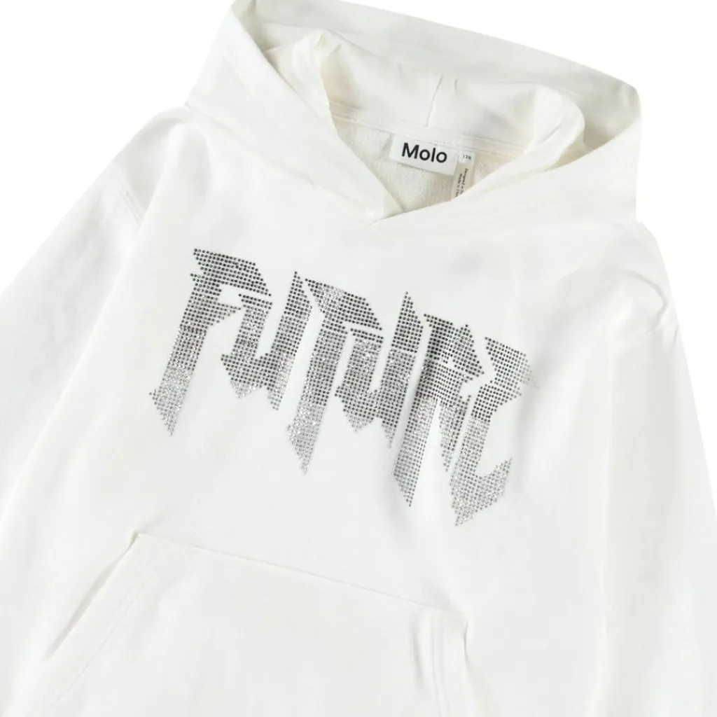Maxx Hoodie White>Molo Clearance