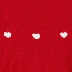 Merinoullklänning Red/Dusty Rose Combo><noscript><img width=
