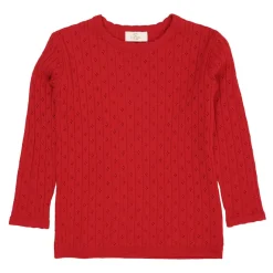Merinoullstickad Tröja Red>Copenhagen Colors Discount