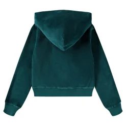 Milla Velourhuvtröja Med Dragkedja Cosmic Green>Molo Online