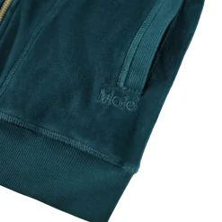 Milla Velourhuvtröja Med Dragkedja Cosmic Green><noscript><img width=