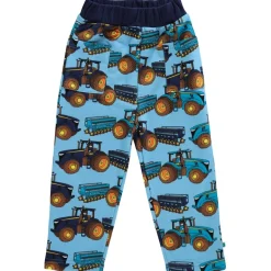 Mönstrad Mjukisshorts Med Traktorer Blue Grotto>Småfolk New