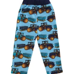Mönstrad Mjukisshorts Med Traktorer Blue Grotto>Småfolk New