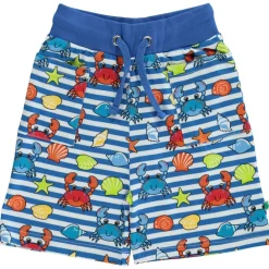 Mönstrad Mjukisshorts Med Krabbor Brilliant Blue>Småfolk Online