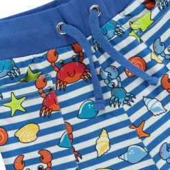 Mönstrad Mjukisshorts Med Krabbor Brilliant Blue>Småfolk Online