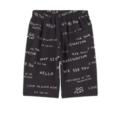 Mönstrad Mjukisshorts Svarta>Beau Loves New