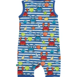 Mönstrad Romper Med Krabbor Brilliant Blue><noscript><img width=