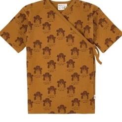 Mönstrad T-shirt Golden Brown>MAINIO Sale