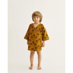 Mönstrad T-shirt Golden Brown><noscript><img width=