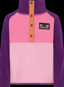 Monte Kids 4 Halvknapp Jumper Light Heather Pink>Didriksons Clearance
