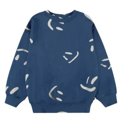 Monti Sweatshirt Big Smiles Blue>Molo Online