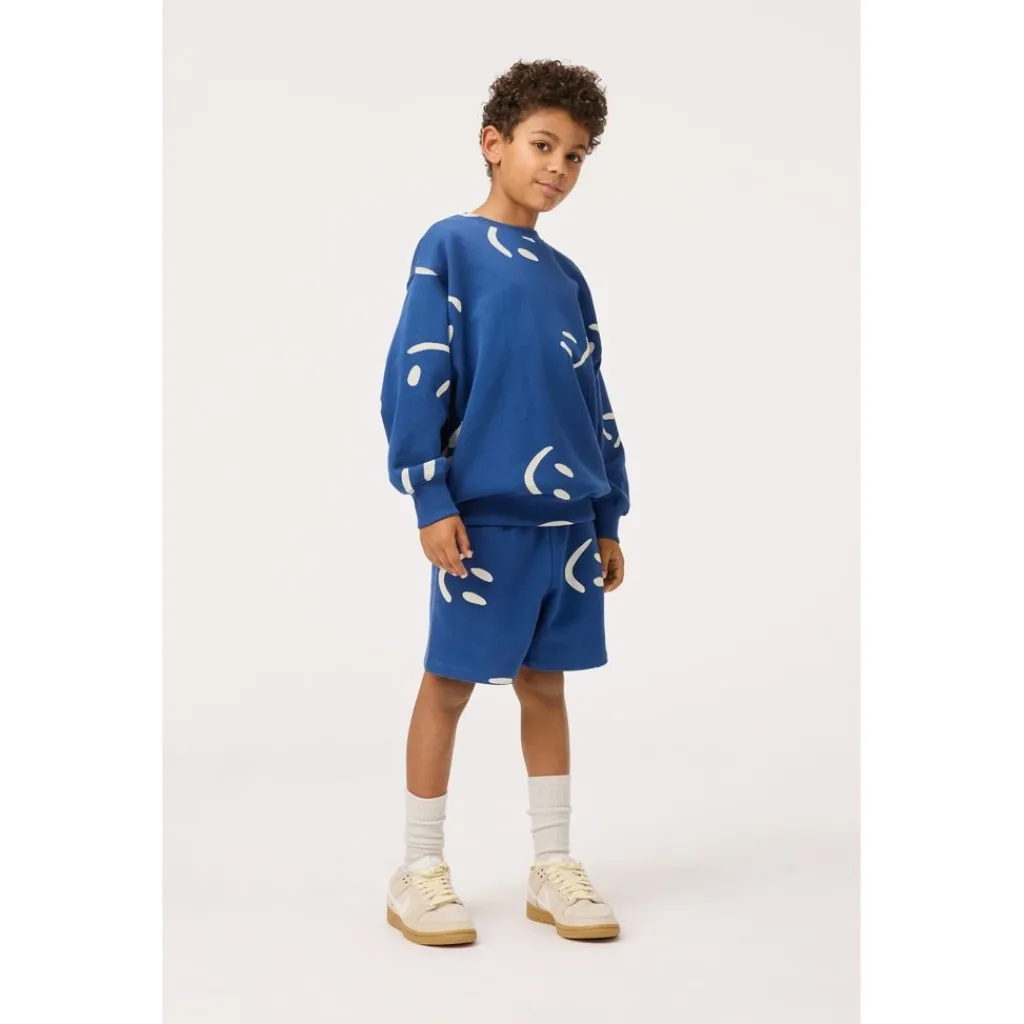 Monti Sweatshirt Big Smiles Blue>Molo Online