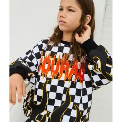 Monti Sweatshirt Check On Fire><noscript><img width=
