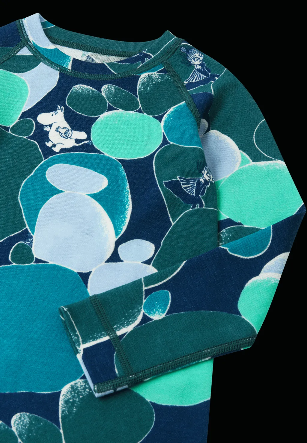 Moomin Trivsam Termiskt Baslager-set Dark Teal>Reima New