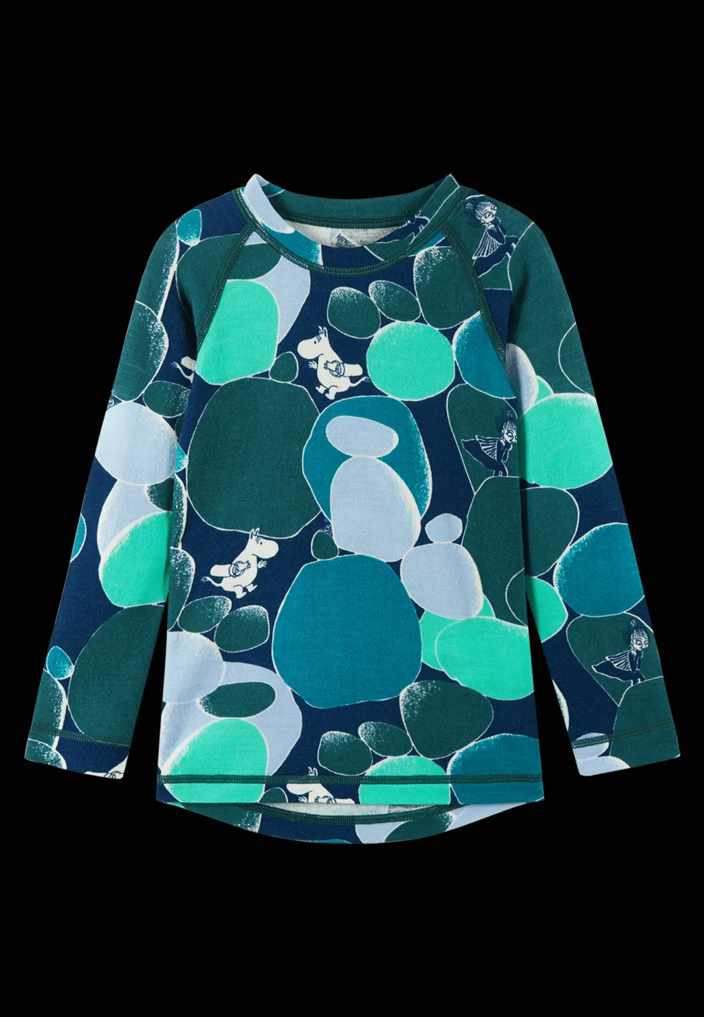 Moomin Trivsam Termiskt Baslager-set Dark Teal>Reima New