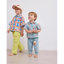 Morning Egg Baby Byxor I Denim Light Blue><noscript><img width=