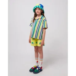 Multicolor Randig Frottéskjorta Offwhite><noscript><img width=