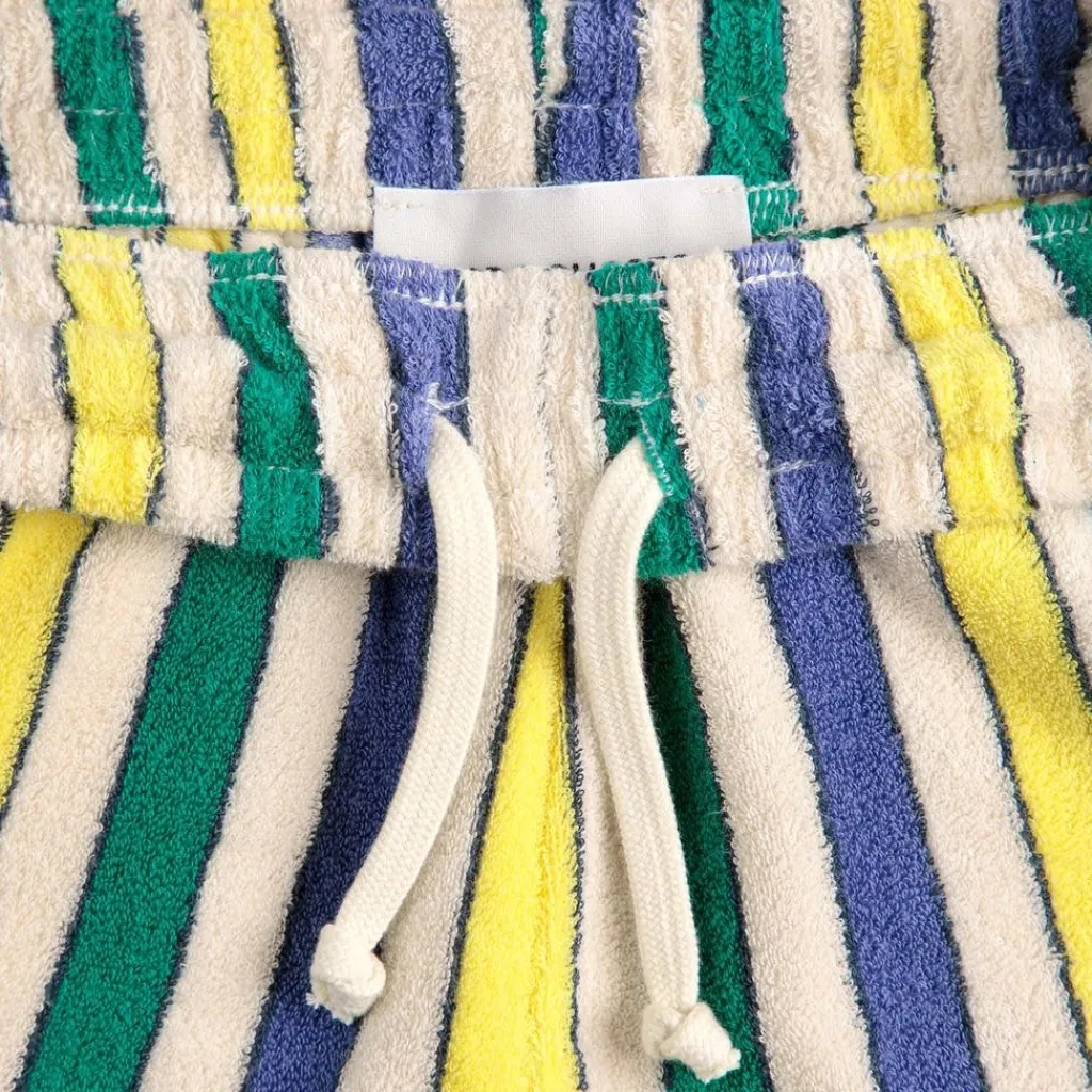 Multicolor Stripes Bermudashorts I Frotté Off White>Bobo Choses Hot