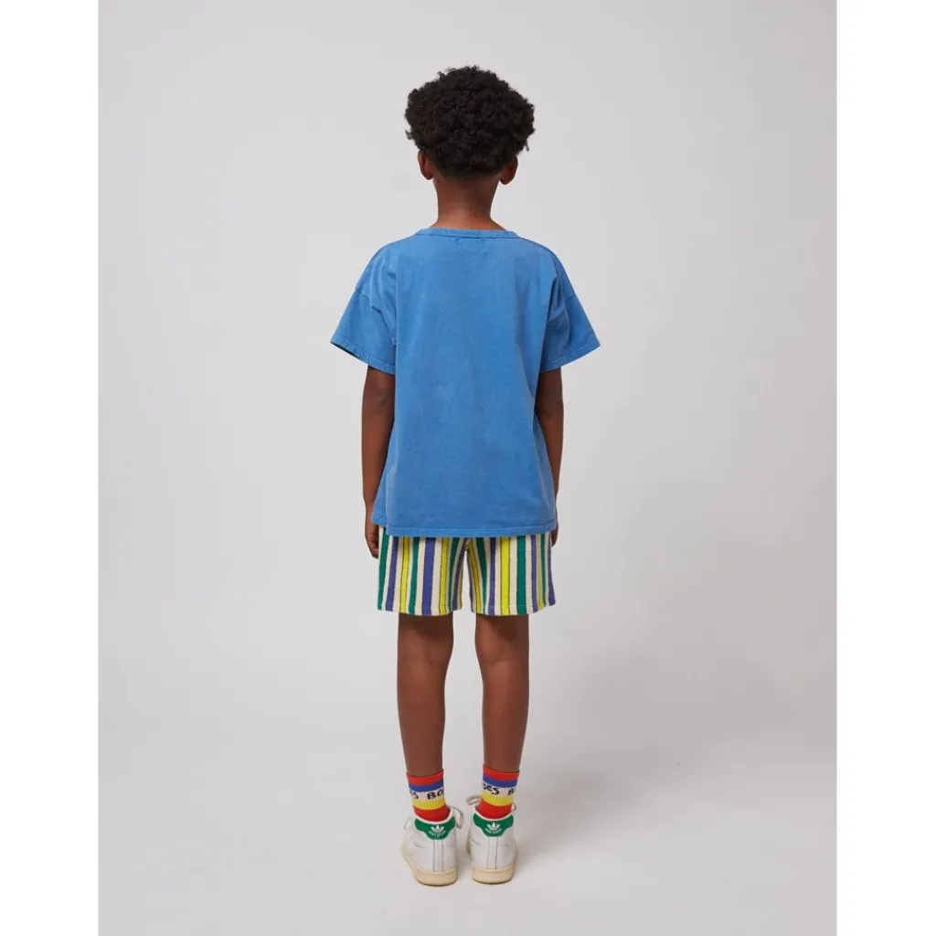 Multicolor Stripes Bermudashorts I Frotté Off White>Bobo Choses Hot