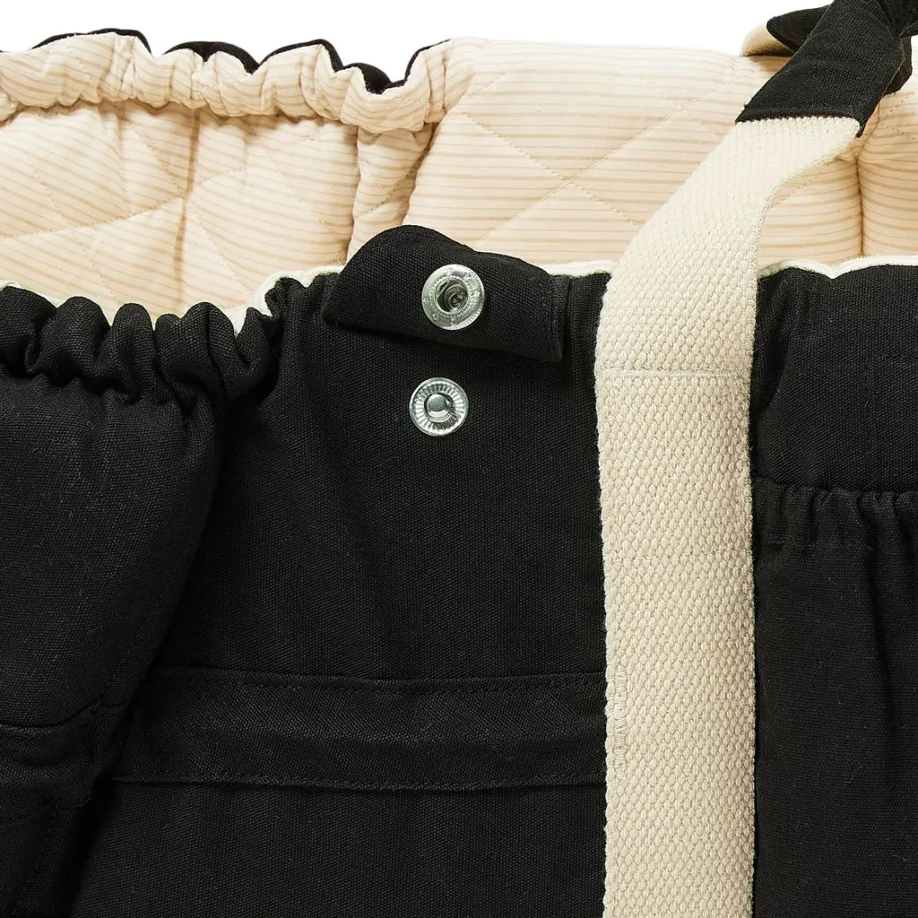 Multifunktionell Babylift Black W. Cream Solid Stripe>Copenhagen Colors Best