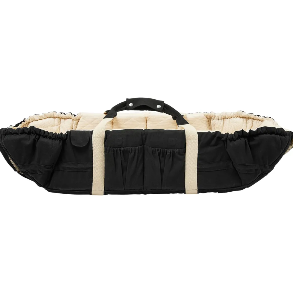 Multifunktionell Babylift Black W. Cream Solid Stripe>Copenhagen Colors Best