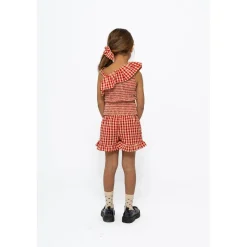 Nally Kort Topp Poppy Red Check><noscript><img width=