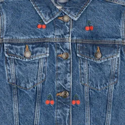 Natalia Jeansjacka Medium Blue Denim><noscript><img width=