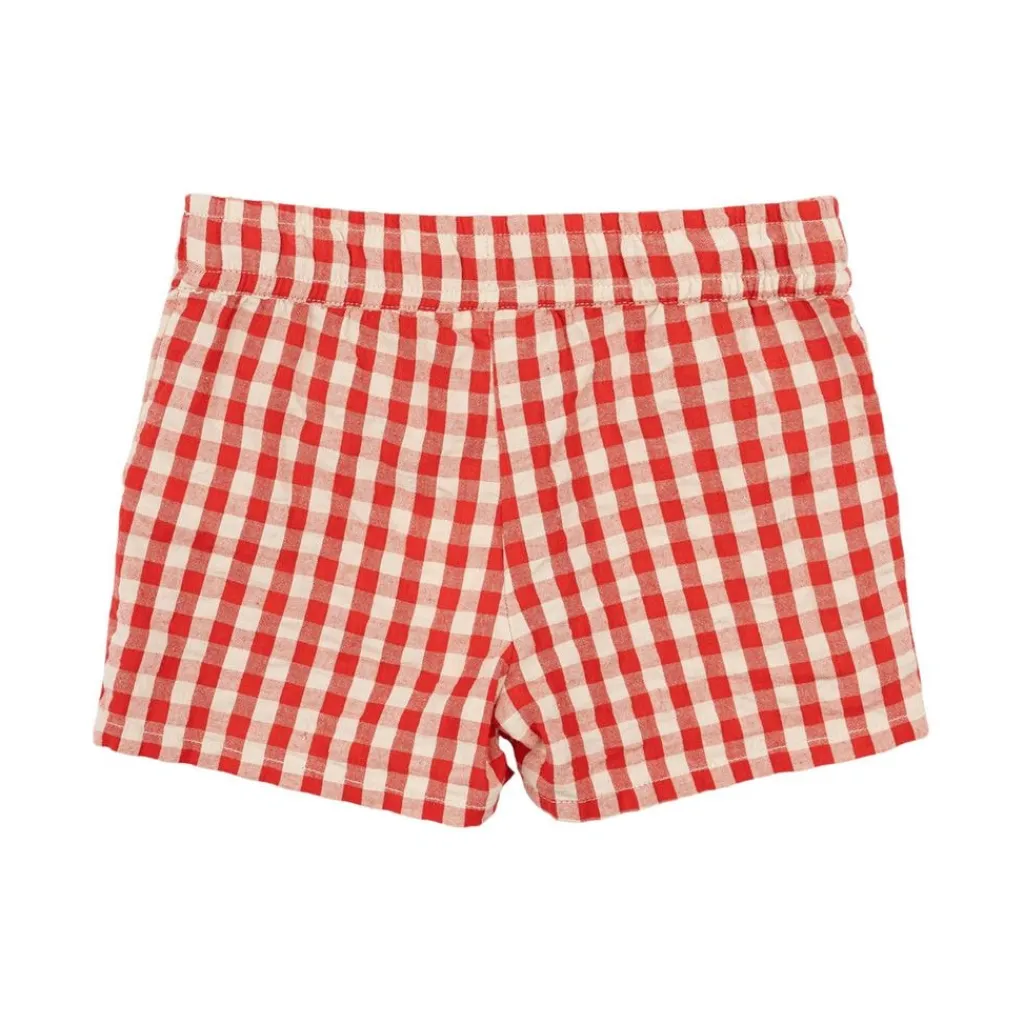 Nelly Shorts Poppy Red Check>The New Siblings Online