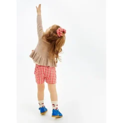 Nelly Shorts Poppy Red Check><noscript><img width=
