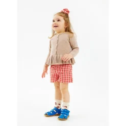 Nelly Shorts Poppy Red Check><noscript><img width=