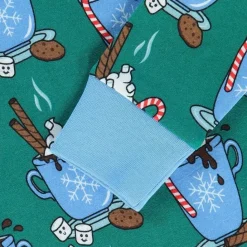 Nightwear set with hot chocolate Petroleum Green Varm Choklad Pyjama Petroleum Green><noscript><img width=