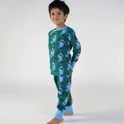 Nightwear set with hot chocolate Petroleum Green Varm Choklad Pyjama Petroleum Green><noscript><img width=