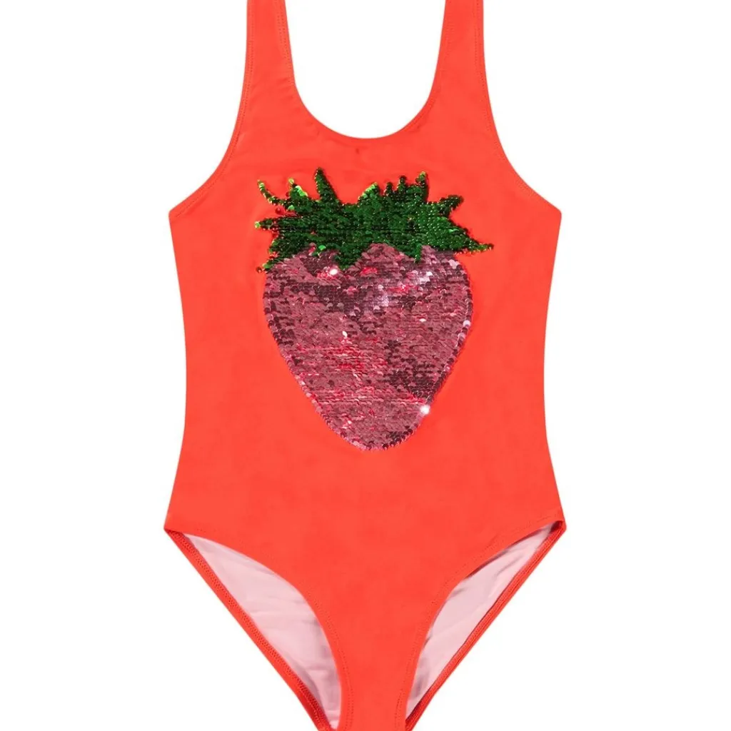 Nika Baddräkt Glitter Strawberry>Molo
