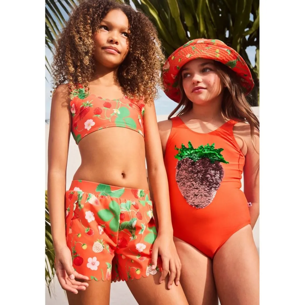 Nika Baddräkt Glitter Strawberry>Molo