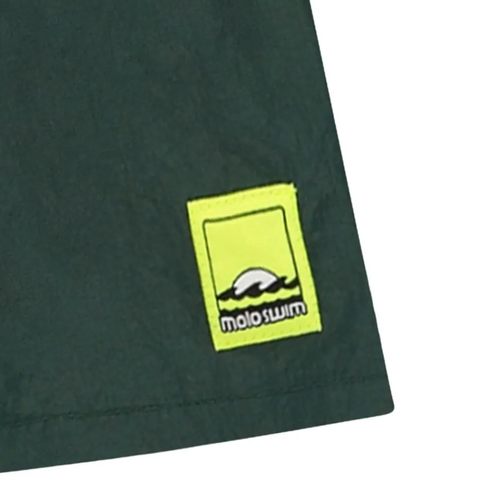 Niko Solid Board Shorts Wood Green>Molo