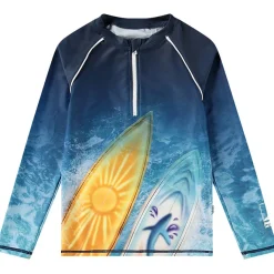 Noble T-shirt Surf Art Blue Chill>Molo Outlet