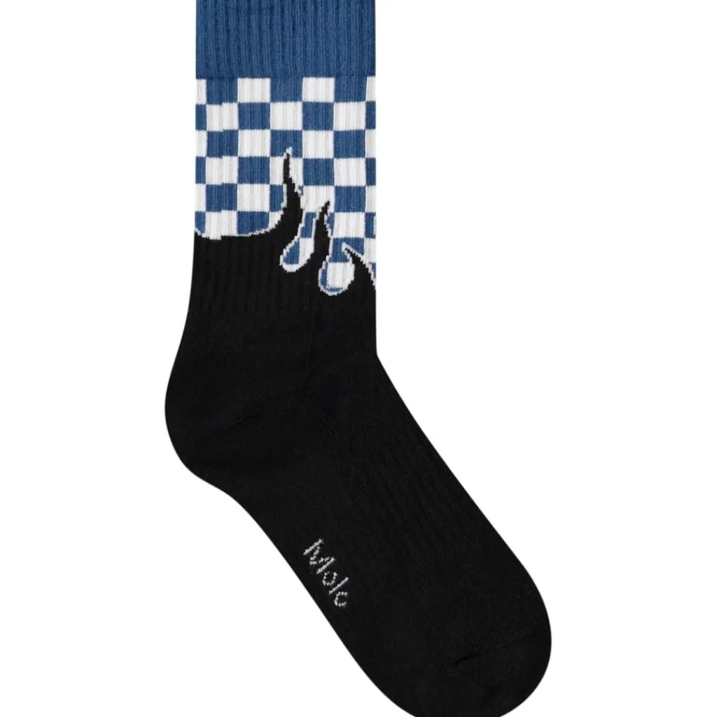 Norman 4-pack Socks Blue Flames>Molo