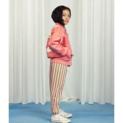 Note Chenille Baseballjacka I Satin Pink><noscript><img width=