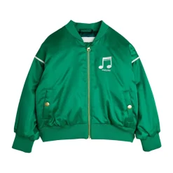 Note Chenille Baseballjacka I Satin Green>Mini Rodini Discount