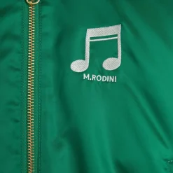 Note Chenille Baseballjacka I Satin Green>Mini Rodini Discount