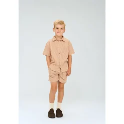 Ollie Skjorta Indian Tan Striped>The New Online