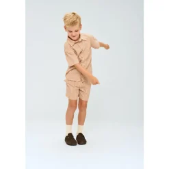 Ollie Skjorta Indian Tan Striped><noscript><img width=
