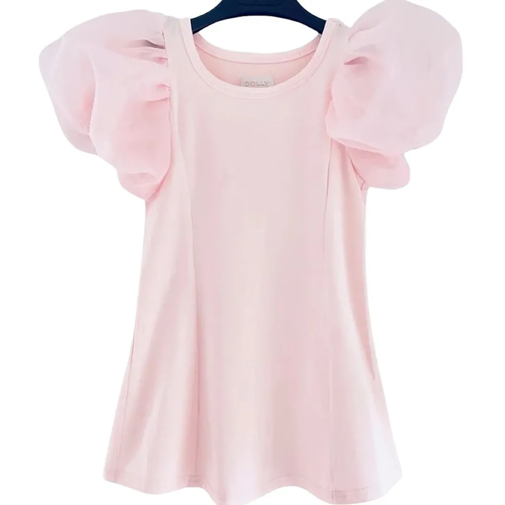 Organza klänning i Dolly Pink>DOLLY by Le Petit Tom Best