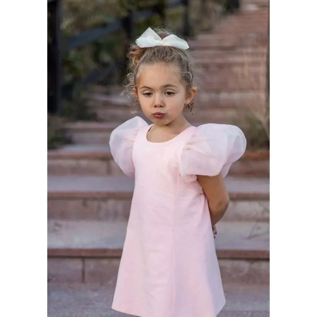 Organza klänning i Dolly Pink>DOLLY by Le Petit Tom Best