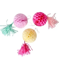 3-Pack Festdekorationer Rosa>RICE Discount