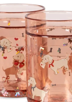 2-pack Glittermuggar Woof Letter Rose>Konges Sløjd Outlet