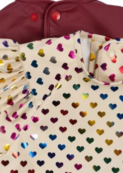 2-pack Glittriga Ärmhaklappar Med Volang Coeur Glitter Sangria>Konges Sløjd Discount