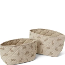 2-pack Mönstrade Quiltade Förvaringskorgar Bunny>Buddy & Hope