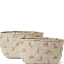 2-pack Mönstrade Quiltade Förvaringskorgar Bunny>Buddy & Hope